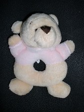 doudou hochet Winnie rose pâle clair DISNEY STORE