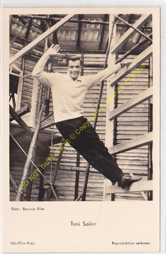 Rppc star toni sailer - star, photo
