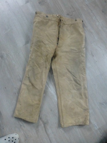 Ancien pantalon beige travail - pantalon,