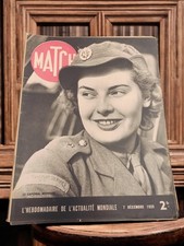 Magazine ancien Paris Match 1940 vintage rétro journal collection presse France