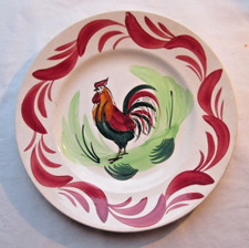 Assiette plate signée Orchies Moulin des Loups: Le COQ, n°1