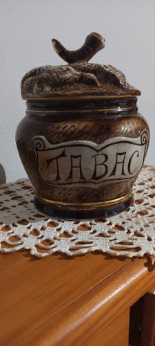 Ancien pot tabac en - ancien,