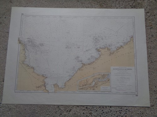 Carte marine portrieux au - marine, de