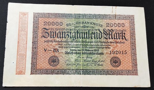 Allemagne billet 20000 mark - allemagne, de
