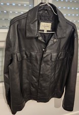 Veste En Cuir Véritable Noir Et Marron Pour Hommes Vintage Slim Fit Rétro Neuve
