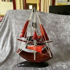 Bateau navire boat ancien Deco vintage  kitch corne De vache fait main