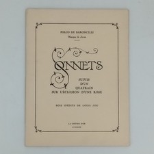 BARONCELLI  F. de - SONNETS