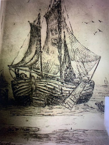 Gravure ancienne encadrée - gravure,
