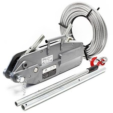 Palan à câble 3200kg max. Treuil manuel 20m Ø16mm Sylviculture Jardinage Bateau