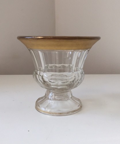 Coupe sur pied cristal or - pied,