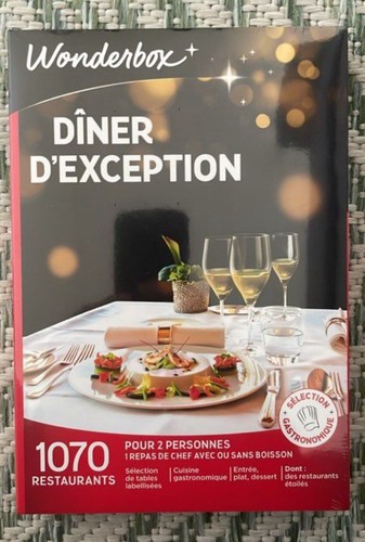 Coffret wonderbox dîner - wonderbox,
