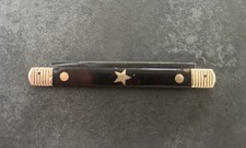 Ancien Couteau de Voyage Pliant Or et Argent XVIII ème siècle - 2 Lames