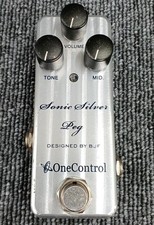 Pédale de simulateur d'ampli basse One Control Sonic Silver Peg, son Ampeg...