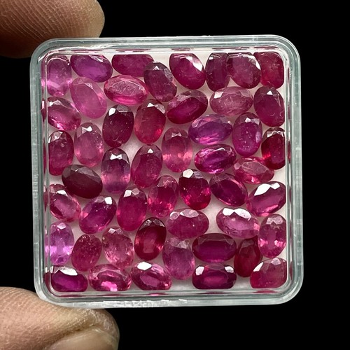 Pcs rubis naturels - de, 6x4mm