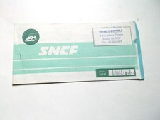 2 Anciens billets de train SNCF an. 1980 
