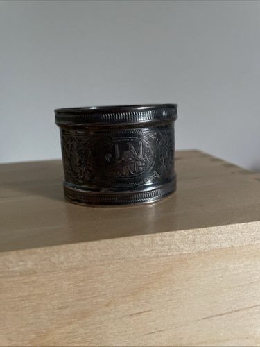 Métal argenté ancien rond - , de