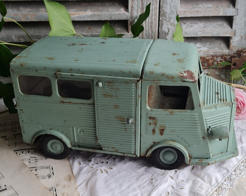 Ancien jouet tole camion - ancien,