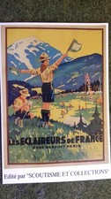 CARTE POSTALE ECRIT SIGNE  ECLAIREURS DE FRANCE SCOUTISME BOY SCOUT COLLECTION