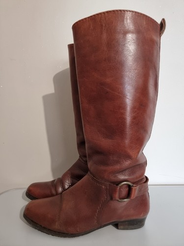 Vintage paire bottes cuir - vintage,
