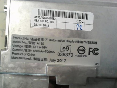 Ecran gps audi avant - gps, a4