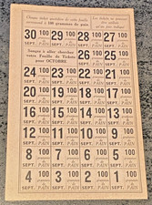 Ticket de Rationnement Seconde