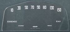CADRAN COMPTEUR RENAULT DAUPHINE ET GORDINI. PLASTIQUE MÉTHACRYLATE. FRANÇAISE