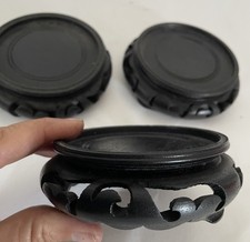 3 socles stand rond en bois