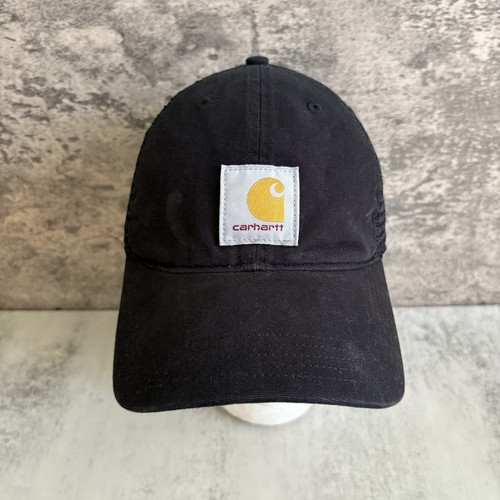 Black carhartt mesh snapback - black,