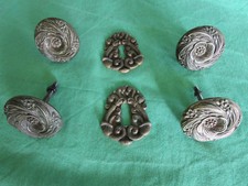 4 boutons 2 entrées style Empire Charles X  tiroirs meuble commode Dia. 5,4 cm