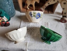 3 anciens bols en faïence   vintage collection deco cuisine