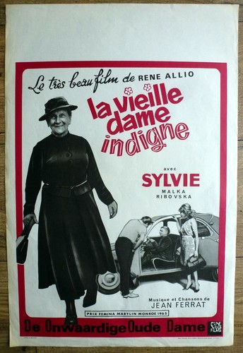 Belgian poster vieille dame - poster,