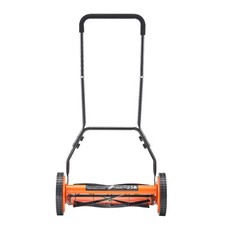 Tondeuse à Gazon Manuelle 450 mm avec 5 Lames en Acier Bac de Ramassage