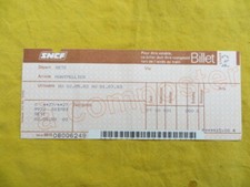 Ancien billet de train SNCF -