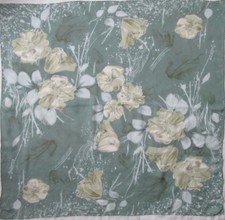 -Superbe Foulard JONES NEW YORK  100% soie  TBEG  vintage Scarf 90 x 94 cm