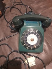 Ancien Téléphone à Cadran Bleu Socotel S63 - Année 1983 - Vintage