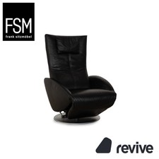 FSM Mate Fauteuil En Cuir Noir
