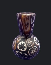 Ancien vase en verre de Murano Millefiori - verre d'art italien du début du X...