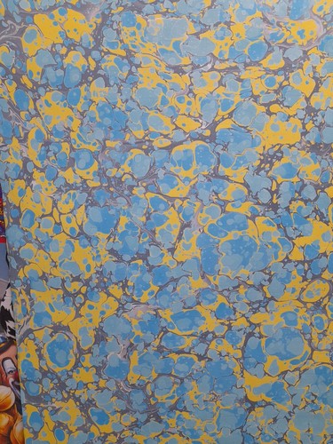 Papier marbré cuve de - la,
