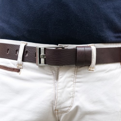Homme ceinture cuir - homme, marron