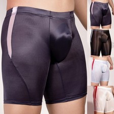 Short court lingerie sexy nylon extensible sexy boxer lisse couleur unie