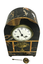 Pendule Art Déco en marbre