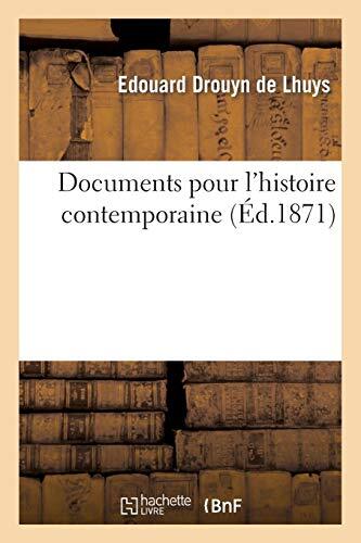 Documents pour histoire - documents, l'histoire