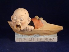 Ancien porte allumette biscuit barque Germany Carlopeto Schäfer Vater 1920