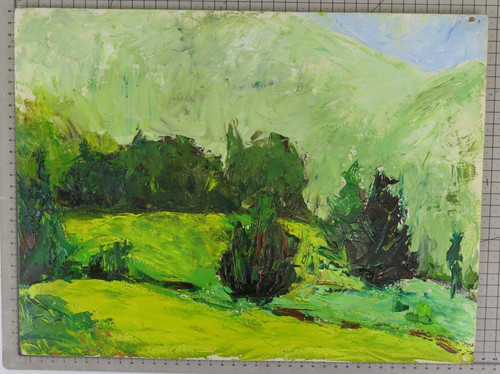 Tableau huile paysage - à,