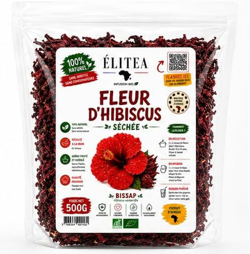 Hibiscus fleur séchée 500g - fleur,