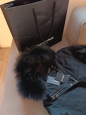 Manteau homme The Kooples noir, capuche fourrure, neuf, avec étiquette, taille S