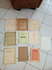 Joli LOT 9 PARTITIONS anciennes PIANO CHANTS MUSIQUE ORGUE VIOLON FLUTE VALSE..