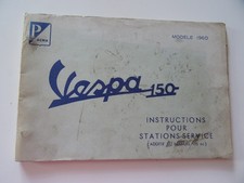 VESPA 150 instructions station service MODELE 1960 Motorino scooter vintage