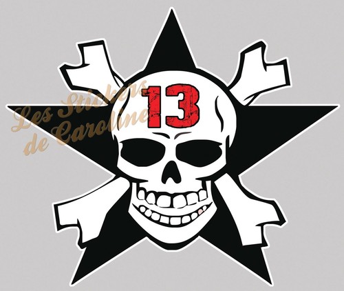 Sticker tete mort - sticker,