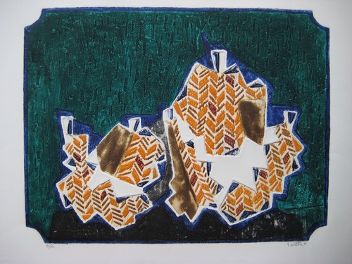Louttre bissière gravure - louttre,